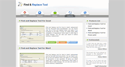 Desktop Screenshot of findandreplacetools.com